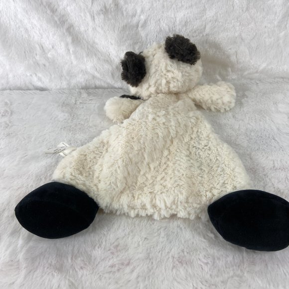 Demdaco Panda Bear Security Blanket Plush Lovey Soft Pita Baby Rattle Toy - Picture 4 of 6